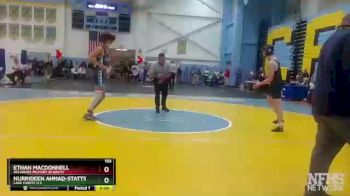 150 lbs Champ. Round 1 - Nurrideen Ahmad-Statts, Lake Forest H S vs Ethan MacDonnell, Delaware Military Academy