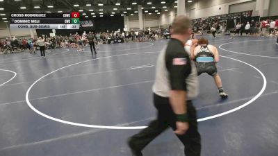 165 lbs Cons. Sub-semis - Dominic Meli, Chatfield Wrestling Club vs Cross Rodriguez, Church Boyz Wrestling Club