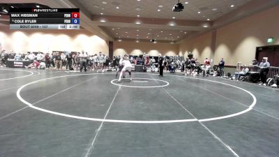 157 lbs Champ. Round 1 - Max Hibsman, Pennsylvania vs Cole Byler, Pennsylvania