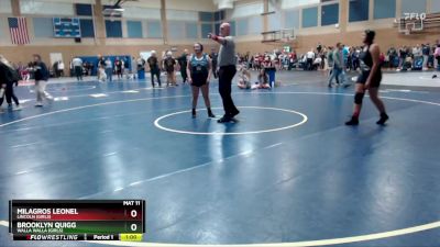 170lbs Cons. Round 5 - Brooklyn Quigg, Walla Walla (Girls) vs Milagros Leonel, Lincoln (Girls)