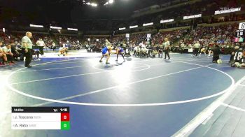 144 lbs Quarterfinal - Joseph Toscano, Buchanan vs Alias Raby, Anderson