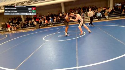 285 lbs Champ. Round 1 - Braden Zack, Colorado Mesa University vs Jaydn Cooper, Iowa Western Community College