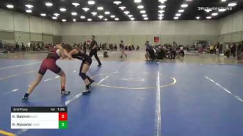 123 lbs 2nd Place - Karianne Baldwin, Ascend Wrestling Academy vs Regan Rosseter, Nebraska Wrestling Academy
