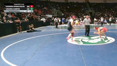Girls 190 lbs Quarterfinal - Arianna Campos, Carlsbad vs Kassandra Arundale-Walton, Sandia