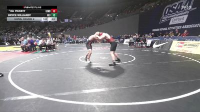 2A/1A Boys 190 Cons. Round 2 - Bryce Williardt, North Lake Boys vs Eli Pickett, Lowell Boys