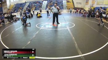 157 lbs Round 5 (8 Team) - Juan Marquez, Wellington vs Brock Weaver, The Outsiders