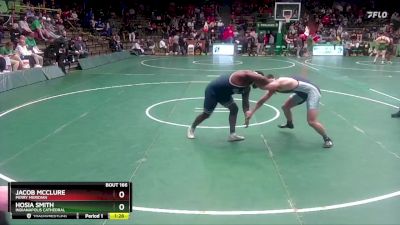 285 lbs Quarterfinal - Hosia Smith, Indianapolis Cathedral vs Jacob McClure, Perry Meridian