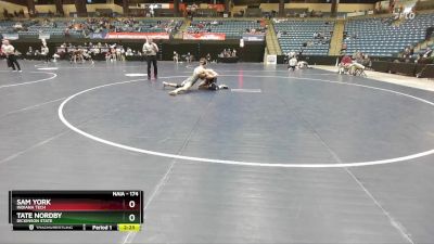 174 lbs Cons. Round 1 - Tate Nordby, Dickinson State vs Sam York, Indiana Tech