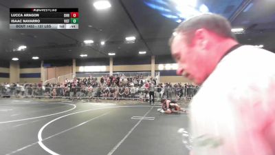 137 lbs Consi Of 8 #2 - Lucca Aragon, Christopher Columbus HS vs Isaac Navarro, Vista Wrestling