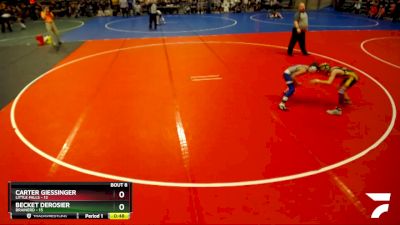 70 lbs Semis & 1st Wrestleback (8 Team) - Carter Giessinger, Little Falls vs Becket DeRosier, Brainerd