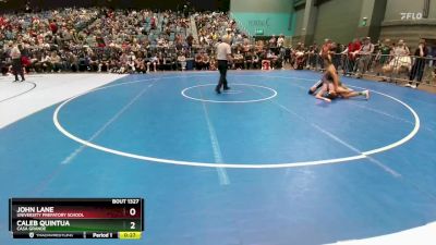 150 lbs Cons. Round 2 - Caleb Quintua, Casa Grande vs John Lane, University Prepatory School