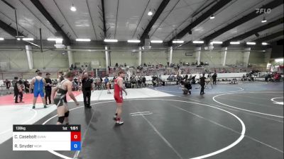 138 kg Semifinal - Cody Casebolt, Gunnison vs Rusty Snyder, Mcwc