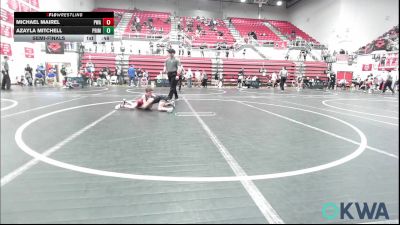 58 lbs Semifinal - Michael Mairel, Perry Wrestling Academy vs Azayla Mitchell, Prime Wrestling