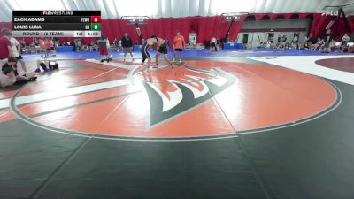 190 lbs Round 1 (8 Team) - Zach Adams, FZ Wrestling Club B vs Louis Luna, Glenbrook South