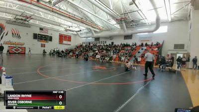 132 lbs Quarterfinal - Landon Rhyne, Wind River vs River Osborne, Sheridan