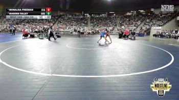 G5A-100 lbs Semifinal - Monalisa Freeman, STILWELL (Girls) vs Madden Talley, HARRAH (Girls)