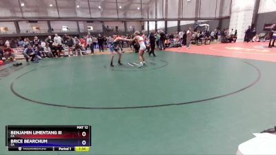 106 lbs Cons. Semi - Benjamin Limentang Iii, CA vs Brice Bearchum, CA