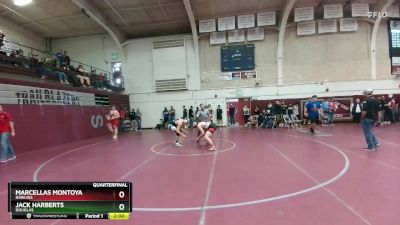 190 lbs Quarterfinal - Marcellas Montoya, Rawlins vs Jack Harberts, Douglas