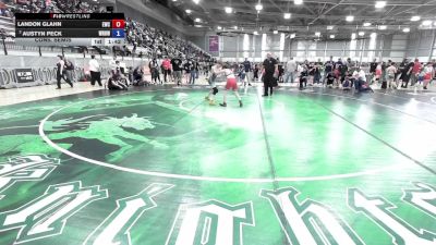 92 lbs Cons. Semis - Landon Glahn, Ellensburg Wrestling Club vs Austyn Peck, White River Hornets Wrestling Club
