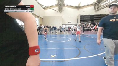 77 lbs Rr Rnd 5 - Owen Gambardello, CTWHALE Beluga - MSE vs Jacob Roman, Triumph Blue - MSE