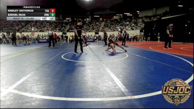70 lbs Consi Of 8 #2 - Kinsley Ontiveros, Texas Elite Wrestling vs Ezekiel Silva, El Paso Wildcats