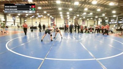 126 lbs Consi Of 8 #1 - Ryan Dietrick, TN vs Evan Boulard, ME