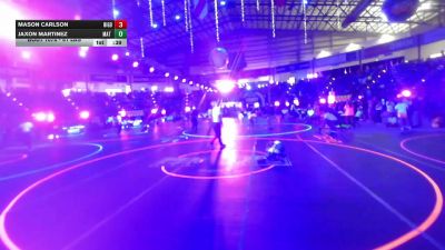 61 lbs Consi Of 8 #2 - Mason Carlson, Rigby Wrestling vs Jaxon Martinez, Mat Rats Rebooted