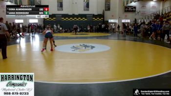 120 lbs Semifinal - Liana Rodriguez, Roselle Park vs Cora Almendinger, Lenape Valley H.S.