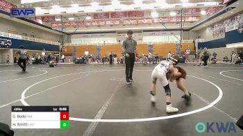 49 lbs Semifinal - Greyson Bode, Perry Wrestling Academy vs Hux Smith, Little Axe Takedown Club