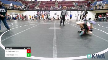 92 lbs Semifinal - Rocket Rodriguez, Marlow Outlaws vs Ty Whitlock, Harrah Little League Wrestling