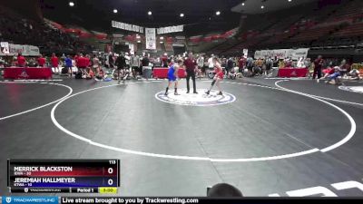 113 lbs Round 4 (16 Team) - Merrick Blackston, IEWA vs Jeremiah Hallmeyer, KTWA