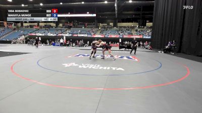160 lbs Cons. Round 3 - Vida Boskovic, Southern Oregon vs Makayla Munoz, Oklahoma City