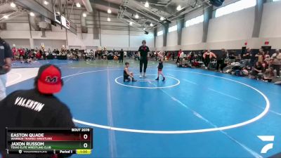 70 lbs Quarterfinal - Easton Quade, Warrior Trained Wrestling vs Jaxon Russom, Texas Elite Wrestling Club