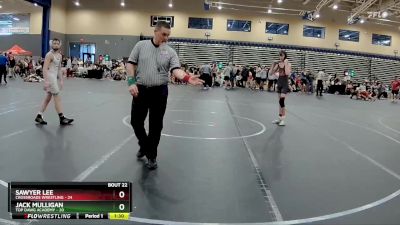 110 lbs Round 6 (8 Team) - Jack Mulligan, Top Dawg Academy vs Sawyer Lee, Crossroads Wrestling