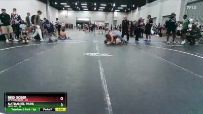 155 lbs Finals (2 Team) - Nathaniel Park, Level Up vs Reid Gober, MF Purge Elite