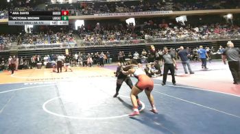 6A 170 lbs Semifinal - Ana Davis, Killeen Harker Heights vs Victoria Brown, Lancaster