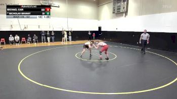 157 lbs Champ. Round 2 - Nicholas Brunst, Baldwin Wallace vs Michael Cain, Wabash