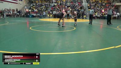 215 lbs Cons. Round 2 - Brody Jackovitch, MANCHESTER vs Andrew Bonam, CANTON MCKINLEY