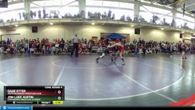 67 lbs Cons. Round 4 - Jon Luke Austin, Contenders Wrestling Academy vs Gage Etter, South Dearborn Wrestling Club