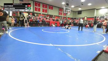 138 lbs Quarterfinal - Lilly Faglie, Hulbert High School vs Linley Martin, Coweta