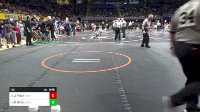 85 lbs Rd 1 - Consi Of 32 #2 - Jake Faux, Tunkhannock vs Grayson Gray, Connellsville