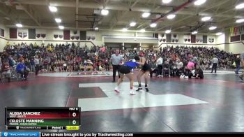117-126 lbs 1st Place Match - Alissa Sanchez, West Liberty vs Celeste Manning, Prairie, Cedar Rapids