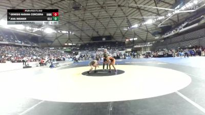 Girls 3A 145 lbs Quarterfinal - Genesis Habana Corcuera, Kennewick (Girls) vs Ava Risner, Kelso (Girls)