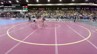 157 lbs Champ. Round 2 - Lukas Ivey-Ferry, Stillwater Wrestling Club vs Kane Clark, Spearfish
