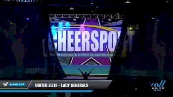 United Elite - Lady Generals [2021 L3 Junior - D2 - Small - A Day 2] 2021 CHEERSPORT National Cheerleading Championship