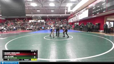 122 lbs Champ. Round 1 - Giusep Mercado, Novato High School vs Ian Blank, Heritage High School