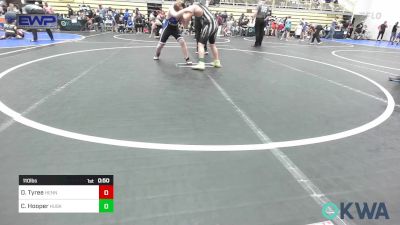 110 lbs Quarterfinal - Draven Tyree, Hennessey Takedown Club vs Clayton Hooper, Husky Wrestling Club