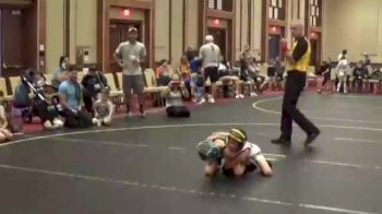 46 lbs Quarterfinals (8 Team) - JJ Denny, Armory Red vs Lucas Krause, Steel Valley Silver