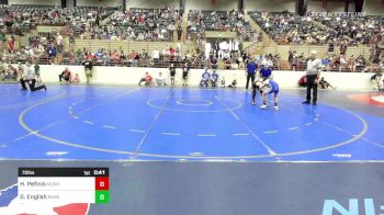 70 lbs Round Of 16 - Hudson Pefinis, Morris Fitness Wrestling Club vs Gauge English, Banks Co. BattleBorn Wrestling