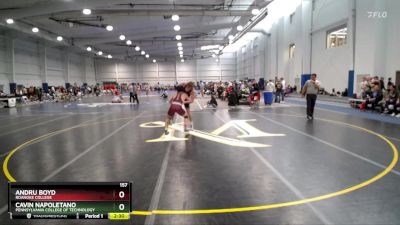 157 lbs Quarterfinal - Cavin Napoletano, Pennsylvania College Of Technology vs Andru Boyd, Roanoke College